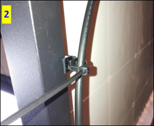 Buntband med stålklipps monterat på modulram